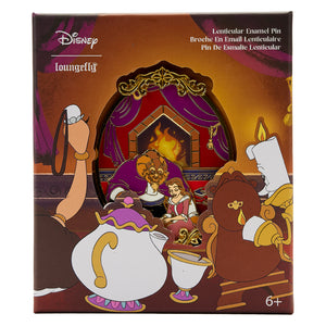 Loungefly Beauty and the Beast Fireplace Lenticular Enamel Pin (1,700 Piece Limited)