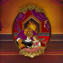 Load image into Gallery viewer, (PRE-ORDER) Loungefly Beauty and the Beast Fireplace Lenticular Enamel Pin (1,700 Piece Limited)