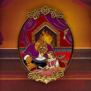 Loungefly Beauty and the Beast Fireplace Lenticular Enamel Pin (1,700 Piece Limited)