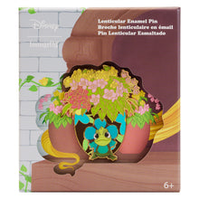 Load image into Gallery viewer, (PRE-ORDER) Loungefly Tangled Pascal Flowers Lenticular Enamel Pin (1,700 Piece Limited)