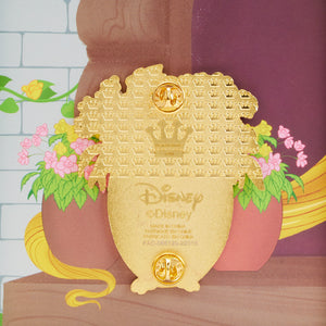 (PRE-ORDER) Loungefly Tangled Pascal Flowers Lenticular Enamel Pin (1,700 Piece Limited)