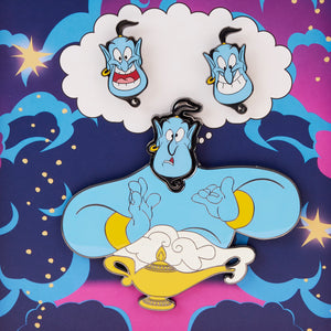 Loungefly Aladdin Genie Mixed Emotions 4pc Pin Set