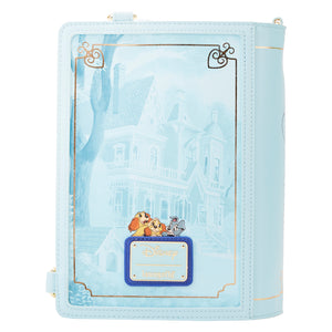 Loungefly Lady and the Tramp Book Convertible Crossbody Bag