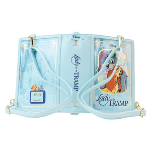 (PRE-ORDER) Loungefly Lady and the Tramp Book Convertible Crossbody Bag