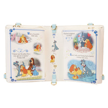 Load image into Gallery viewer, Loungefly Lady and the Tramp Book Convertible Crossbody Bag