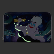 Load image into Gallery viewer, Loungefly The Little Mermaid Ursula Lair Glow Zip Around Wallet